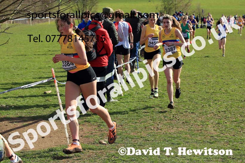 Womens Under-20s 2022 CAU Inter Counties Cross Country, Prestwold Hall, Loughborough.  Photo: David T. Hewitson/Sports for All Pics